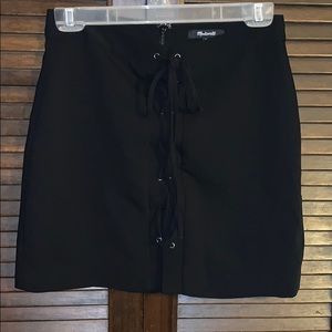 Black Madewell Criss Cross Skirt